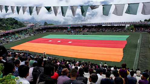 Flag on field